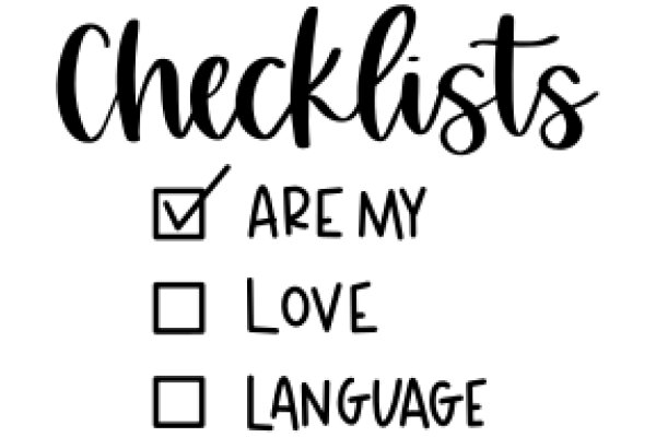 Checklists: Are My Love and Language Skills Up to Par?