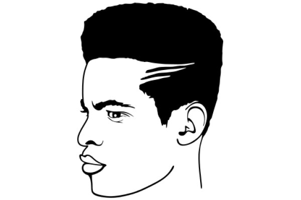 A Portrait of a Young Man with a Stylish Haircut