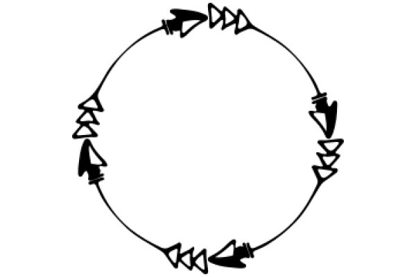 ACircular Design with Arrows and Triangles