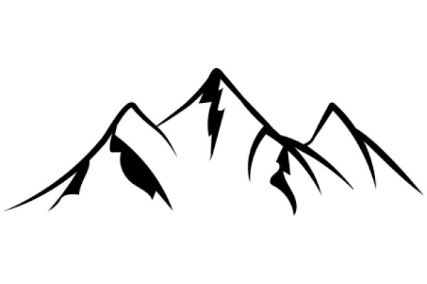 Silhouette of a Mountain Range