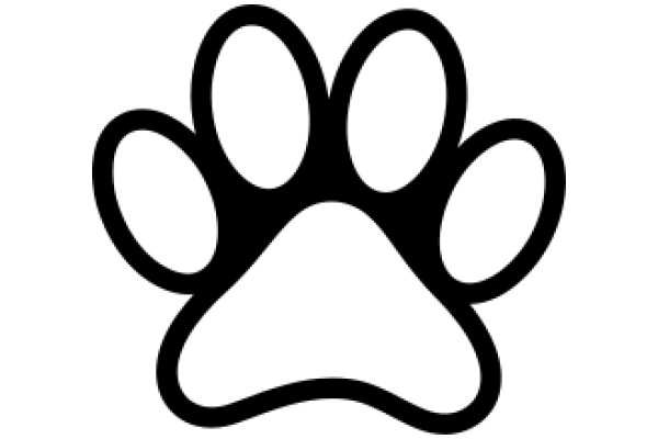 Simplistic Paw Print Icon