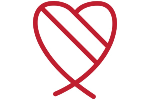 A Red Heart with a No Symbol