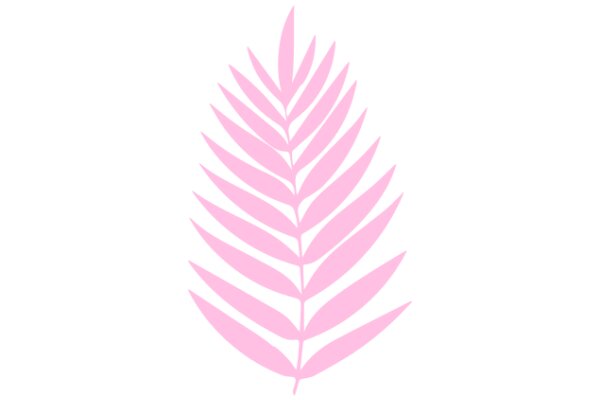 Pink Leaf Silhouette: A Simple yet Elegant Design