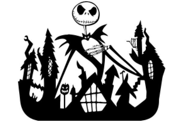 A Timeless Silhouette of Jack Skellington and the Nightmare Before Christmas