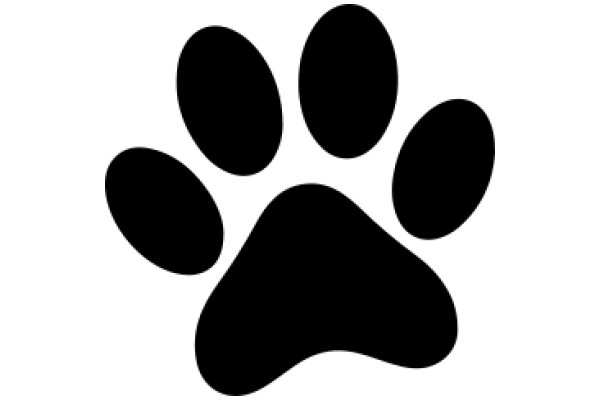 Simplistic Paw Print Icon