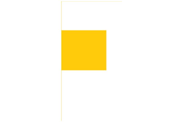 A Bright Yellow Letter 'F' in a Square Shape