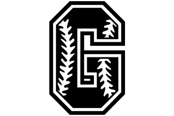 Stylized Baseball Logo with Tree Design