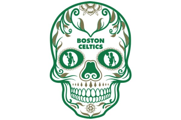 Boston Celtics Skull Artwork