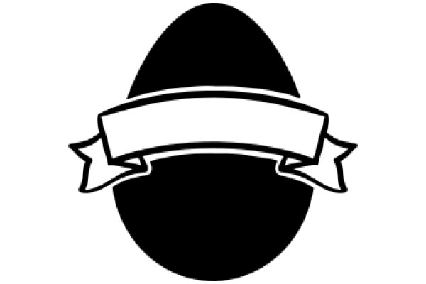 A Stylized Egg with a Ribbon, in