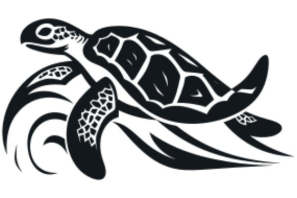 Stylish Logo of a Turtle with a Flip Flop