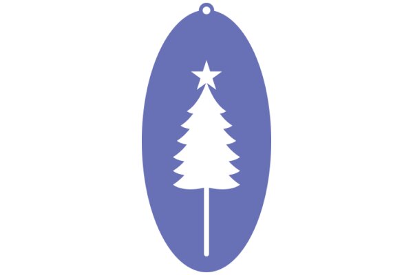 A Purple Christmas Tree Emblem