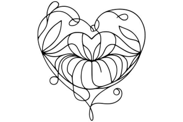 Elegant Line Art of a Heart