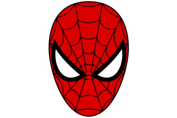 Vivid Red Spider-Man Mask