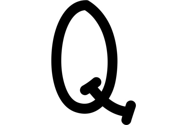 Simplistic Drawing of a Letter Q