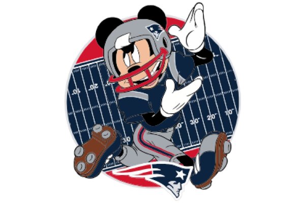 Mickey Mouse, the Newest New England Patriots Fan!