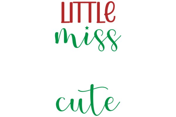 Cute Holiday Greeting: 'Little Miss Cute'