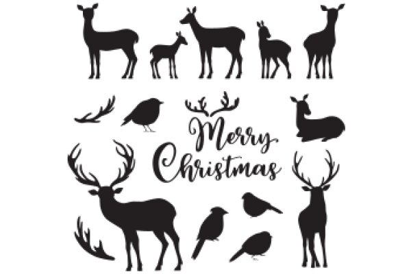 Merry Christmas: A Silhouette Collection of Wildlife and Festive Greetings