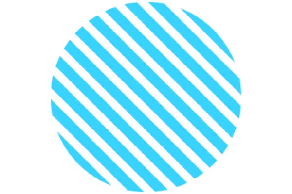 Stylized Blue and White Circular Pattern