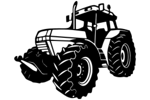 A Classic Illustration of a Farm Tractor