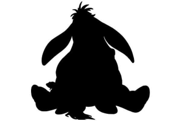 Silhouette of a Bunny: A Playful Artwork