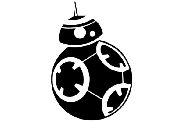 Stylized Illustration of a Droid from Star Wars