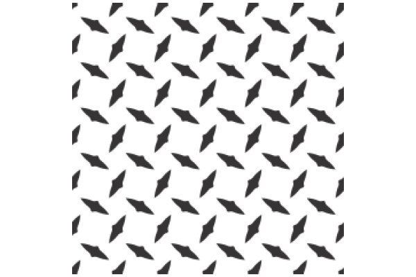 A Pattern of Black Arrows on a White Background