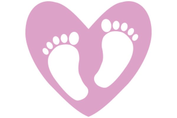 A Symbol of Love and Connection: A Pink Heart with Two Feet