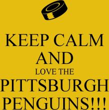 Pittsburgh Penguins Fan's Motivational Poster: Keep Calm and Love the Pittsburgh Penguins!