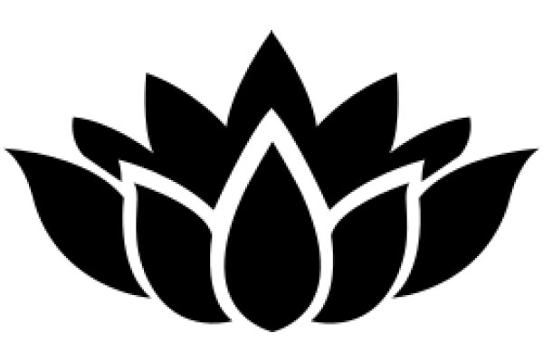 Stylized Black Flower Logo