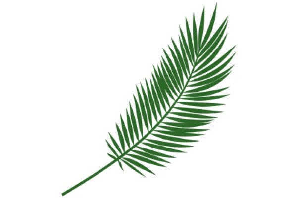 Simplistic Green Palm Leaf