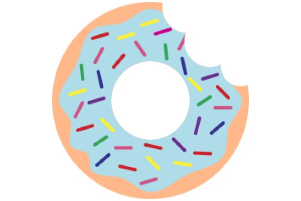 Colorful Donut with Sprinkles