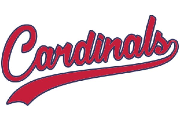 Stylish Red and Blue Cardinals Logo