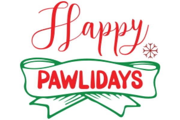 Season's Greetings: A Festive Sign for Pawlidays