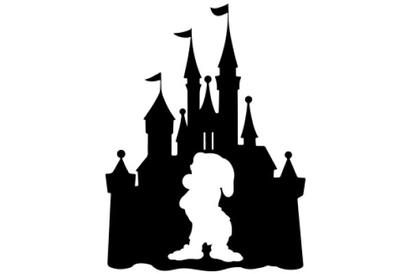 Silhouette Castle and Figure: A Classic Design