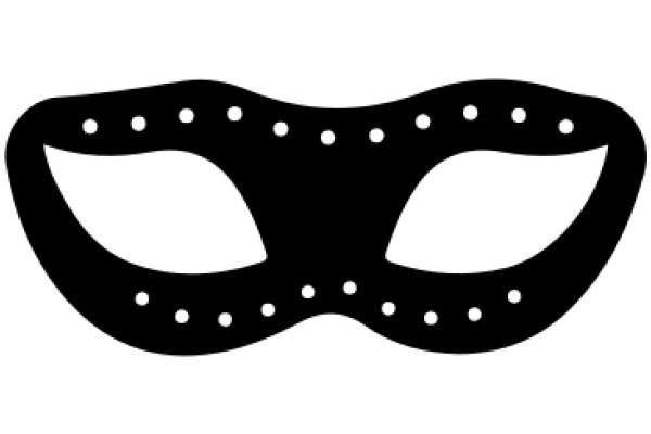 A Simple, Black Mask with White Dots