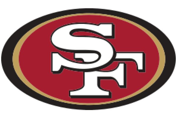 Vibrant Red and Gold San Francisco 49ers Logo