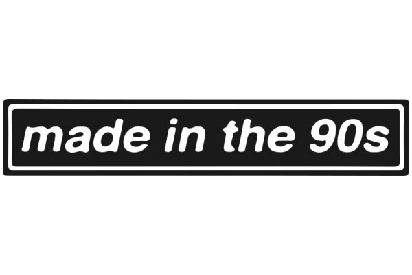 Made in the 90s: A Nostalgic Logo