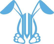 Stylized Blue Bunny Logo