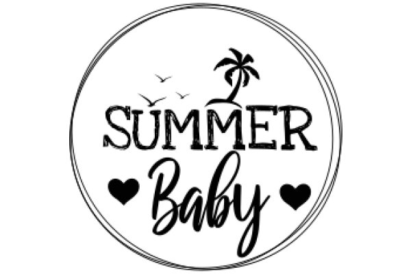 Summer Baby: A Tropical-Themed Announcement for a Baby Boy