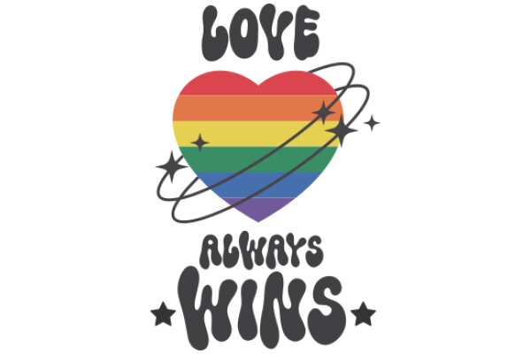 Love Always Wins: A Rainbow Heart in Space