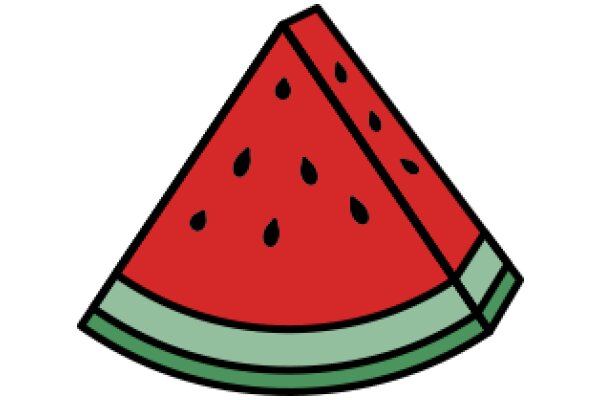 Vibrant Watermelon Illustration with a Twist