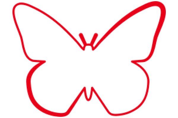 Vivid Red Butterfly Logo