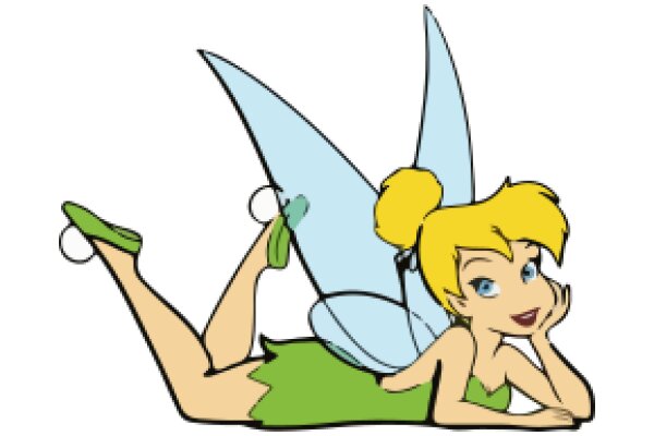 A Whimsical Tale: A Cartoon Tinkerbell with a Twist of Adventure