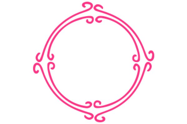 Stylized Pink Swirl Design