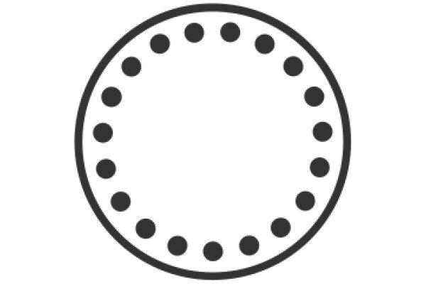 A Solid Circle on a White Background