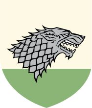 A Stylized Wolf Emblem on a Crest