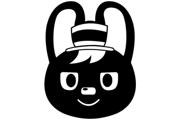 Stylish Illustration of a Bunny with a Top Hat