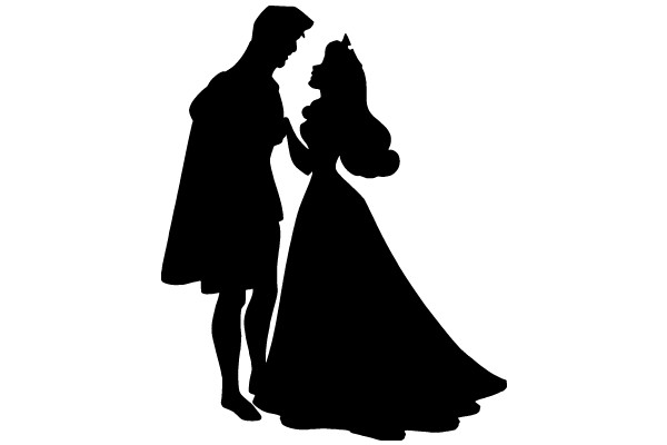 A Silhouette of a Romantic Moment