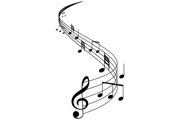 Musical Harmony: ATreble Clef and Music Notes