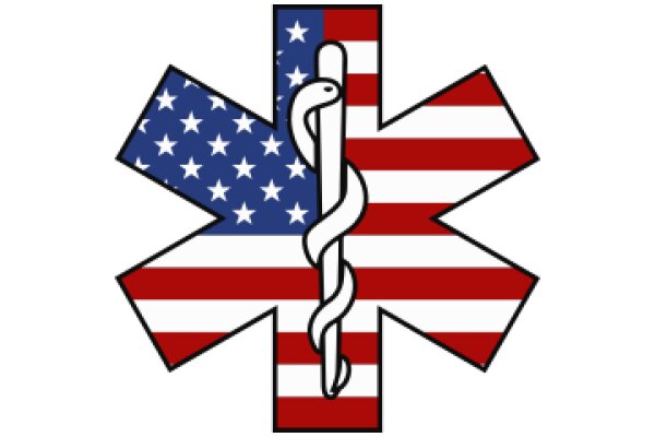 Emergency Medical Services (EMS) Flag with American Flag Design